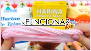 ¿Funcionará Slime casero con HARINA eslain  blandiblu [upl. by Yedorb]