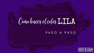 Cómo hacer el color lila [upl. by Nosnorb]