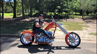 Delivery Day  A Very Custom Harley Davidson FL Chopper [upl. by Eseilanna748]