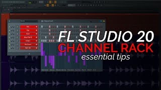 FL Studio 20 Basics  The Channel Rack Step Sequencer [upl. by Tymes]