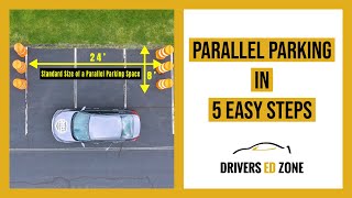 Drivers Ed Zone  Parallel Parking in Five Easy Steps [upl. by Lunsford175]