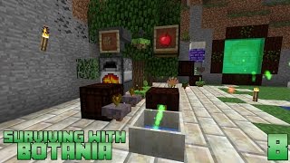 Surviving With Botania  E08  Endoflame amp Exoflame Mana Generation [upl. by Kellen807]