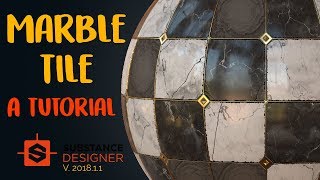 Marble Tile  Beginner Substance Designer Tutorial [upl. by Geffner927]