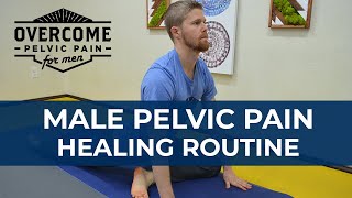 Overcome Male Pelvic Floor Dysfunction  30 Minute Healing RoutineStretches [upl. by Sexela563]