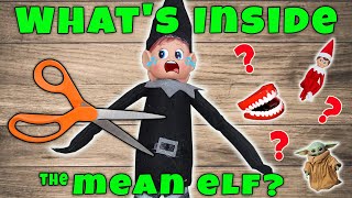 Whats Inside The Mean Elf On The Shelf Cutting Open Evl [upl. by Raddy584]