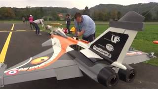 RC Jet Model DASSAULT RAFALE twin Turbine Engine Fighter Aircraft [upl. by Simdars530]