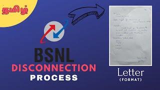 Bsnl LandlineBroadband Disconnection process  Bsnl Disconnection Letter  Tamil [upl. by Rebmak]