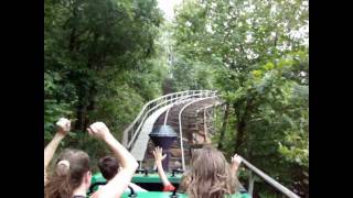 Silver Dollar City  Thunderation  Forward POV [upl. by Beatrix]