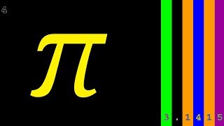 100000 Digits of PI with Colors [upl. by Analed]