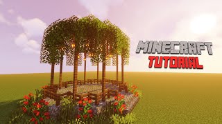 Minecraft How to make a Large Gazebo Tutorial [upl. by Ciaphus]