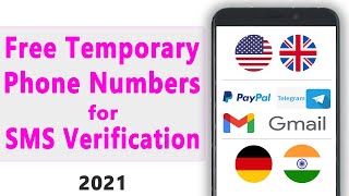 How to get Free temporary phone numbers for SMS verification 2021  Receive SMS Online [upl. by Jerrine443]