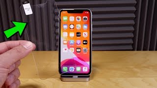 iPhone 11  How To Install Glass Screen Protector [upl. by Drud775]