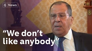 Exclusive Sergey Lavrov Russias Foreign Minister on Skripals Trump kompromat claims and OPCW [upl. by Adnoloy]