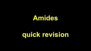 Quick Revision  Amides [upl. by Aidan950]