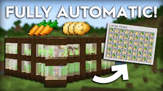 Minecraft Easy Villager PotatoCarrot Farm  700 Per Hour [upl. by Lundgren]