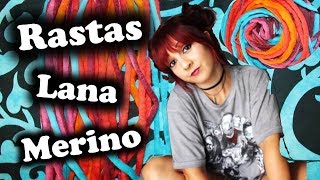 Como hacer RASTAS con LANA MERINO  Making Merino Wool Dreads [upl. by Patterman821]