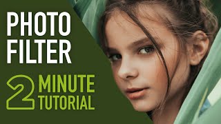 How To Create a Photo Filter in Photoshop CC 2020 2MinuteTutorial [upl. by Pickford]