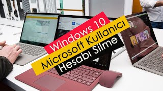 Windows 10 Microsoft Kullanıcı Hesabı Silme [upl. by Idnahc]