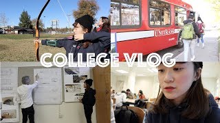 我的美國大學日常Vlog  UC DAVIS  大學上課最後一天  期末報告  射箭課  拉肚子美國留學生活 [upl. by Rorie]