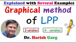 Graphical Method of LPP for 2 variables 4 variables [upl. by Ermengarde]