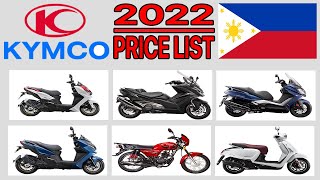 Kymco Motorcycle PriceList Philippines 2022 [upl. by Aeli]