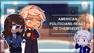 12 American Politicians React to Themselves  Gacha Life 2  SATIRE [upl. by Heinrik]