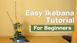 Easy Ikebana For Beginners  Ikebana Lesson  Ikebana Master Rijo [upl. by Mcquoid66]