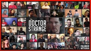 DOCTOR STRANGE Official Trailer 2 MEGA Reactions Mashup 50 People [upl. by Nerol]