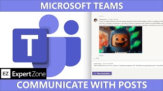 Microsoft Teams  Posts in Channels  Tips and Tricks [upl. by Retsae585]