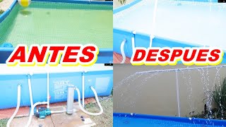 FILTRO PARA PISCINA CASERO COMO LIMPIAR LA ALBERCA [upl. by Dunson645]