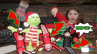 HIDE And SEEK With The Mean Elf On The Shelf And His Family [upl. by Ettenawtna170]