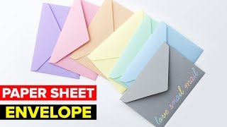 How to Make Paper Envelope  DIY Easy Paper Envelope [upl. by Eneirda]