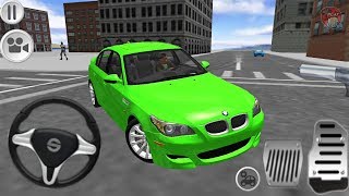 Direksiyonlu BMW E60 Yeşil Araba Oyunu  M5 E60 Driving Simulator  Android Gameplay FHD [upl. by Anett85]