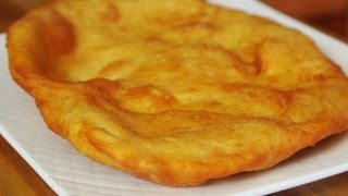 Lángos Bread Recipe Hungarian Fried Bread [upl. by Alaik]