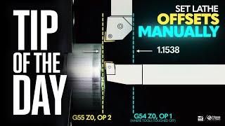 Set Your Lathe Offsets Manually  Haas Automation Tip of the Day [upl. by Aronow]