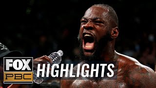 Wilder vs Ortiz II  HIGHLIGHTS  PBC ON FOX [upl. by Eiclud156]