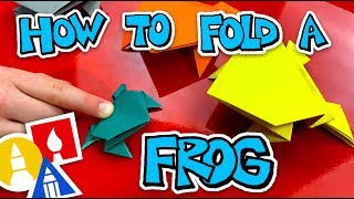 How To Fold An Origami Jumping Frog [upl. by Bluh]