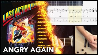 Angry Again by Megadeth  Playthrough  Breakdown and Parts  Tab [upl. by Woermer]