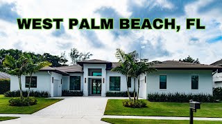 TOUR A GORGEOUS WEST PALM BEACH NEW CONSTRUCTION HOME  FLORIDA LUXURY REAL ESTATE [upl. by Yzdnil606]