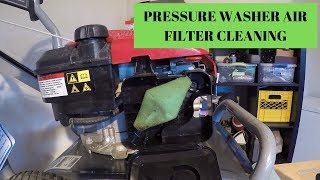 Pressure Washer Air Filter Cleaning [upl. by Ioved]