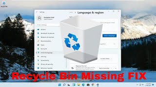 How to Restore Missing Recycle Bin in Windows 11 [upl. by Cacia]