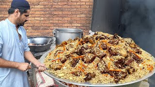 AFGHANI PULAO RECIPE  Original 60 KG Afghani Meat Pulao  Peshawari Famous Pulao Recipes [upl. by Washington]