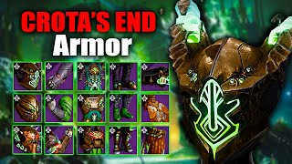 CROTAS END Raid Armor ALL CLASSES  Destiny 2 Season of the witch [upl. by Sigler]