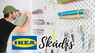 IKEA Skådis Pegboard System  Easy Installation Tips [upl. by Salinas275]