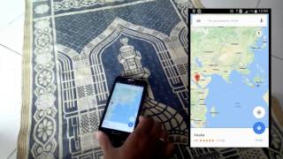 How to find Qibla Direction with Google Maps [upl. by Annoyik]