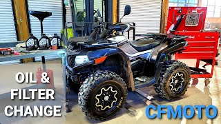 CFMOTO CFORCE 600 Oil Change How to video 2020 amp 2021 Models [upl. by Giff886]