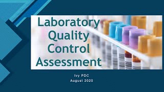 Laboratory Quality Control Assessment [upl. by Asila]