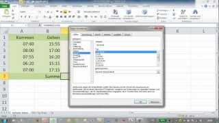 Excel  Grundlagen der Stundenberechnung  Zeitfunktionen [upl. by Perdita857]