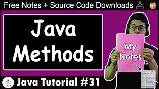 Java Tutorial Methods in Java [upl. by Allistir313]