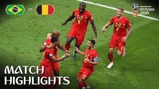 Brazil v Belgium  2018 FIFA World Cup  Match Highlights [upl. by Adam]